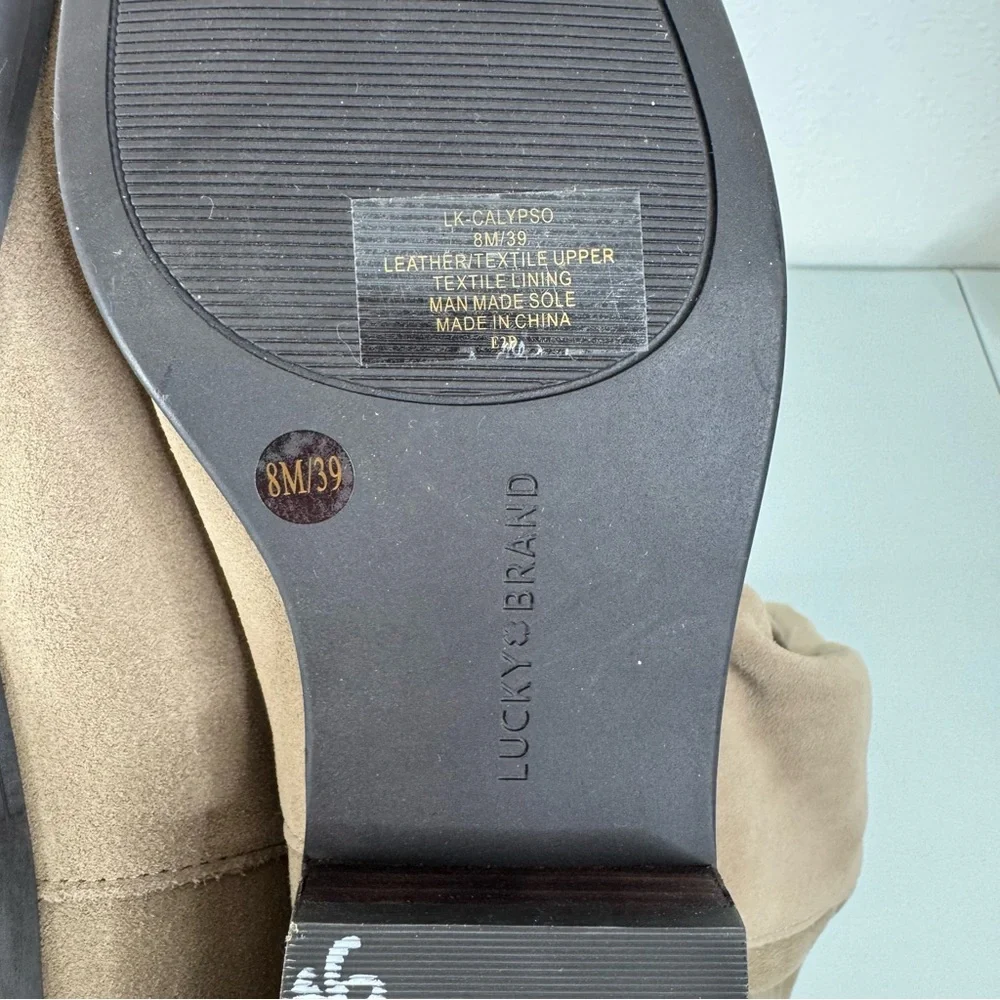 Lucky‎ Brand Calypso Suede Over The Knee Boots in Dune Size 8